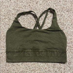Lululemon Athletica Forest Green Sports Bra